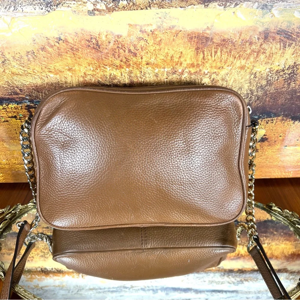 Michael Kors Jet Set Camera Crossbody Bag Brown Great Condition - Picture 3 of 13